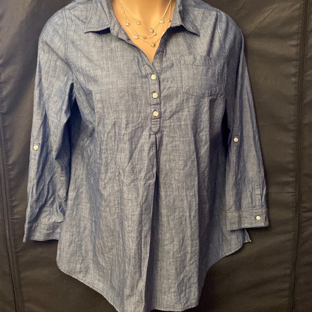 OLD NAVY size X-Large Denim tunic shirt 👕
